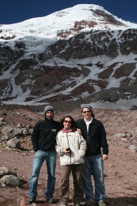 John, Rachel, and Adrian at Volcan Chimborazo