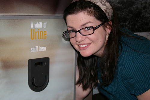 a sniff of urine