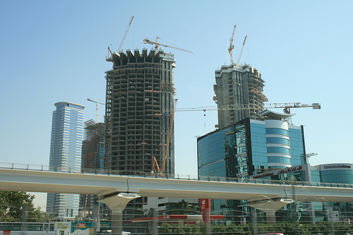 cranes everywhere