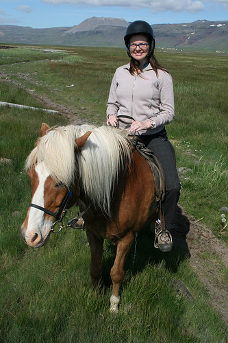Lydia on a horse