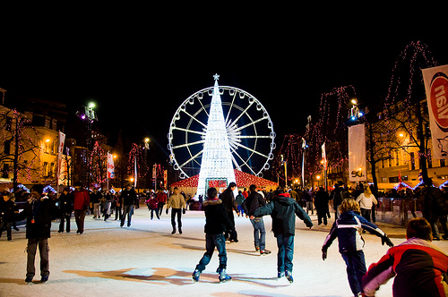 Those elegant Europeans. As graceful on ice as they are talented in languages.