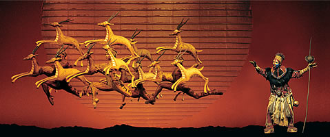 Leaping gazelles
