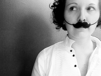 Why is moustache feminine and hermaphrodite masculine?