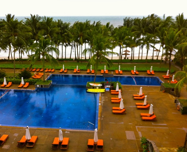 View from reception