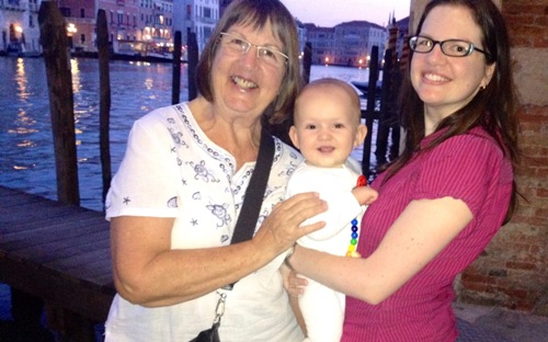 Evening by the grand canal