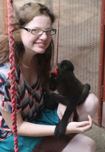 A lap full of monkey